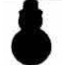 Snowman Confetti 2"